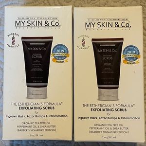 Lot of 2 My Skin & Co Exfoliating Scrub Barber’s Signature Edition